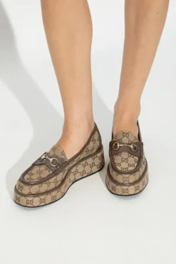 Gucci beżowy Buty na platformie