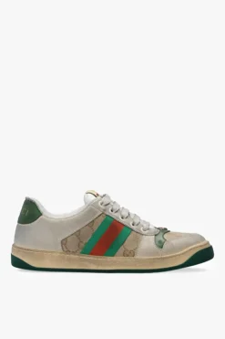 Gucci beżowy Buty sportowe z paskiem ‘Web’