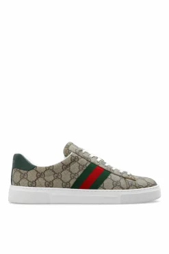 Gucci beżowy Buty sportowe z monogramem
