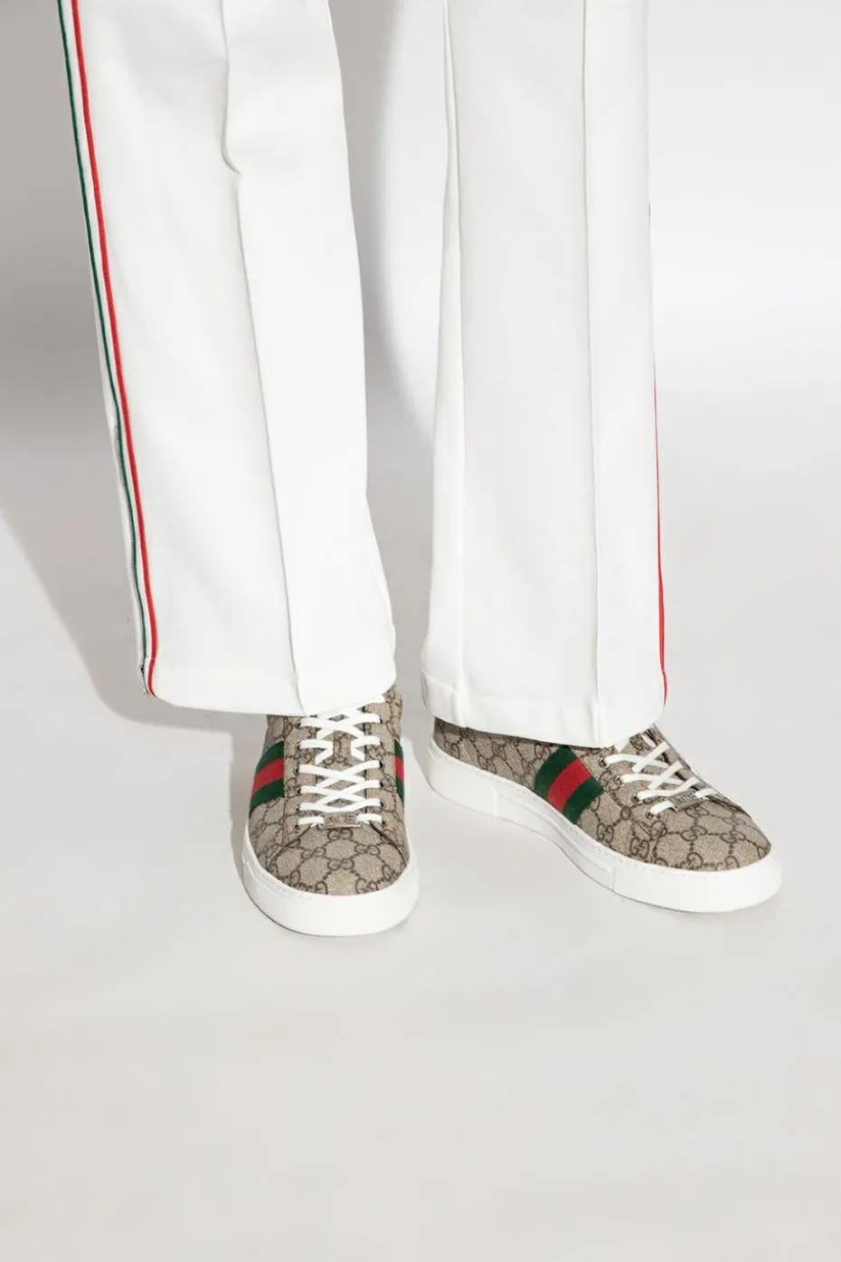 Gucci beżowy Buty sportowe z monogramem