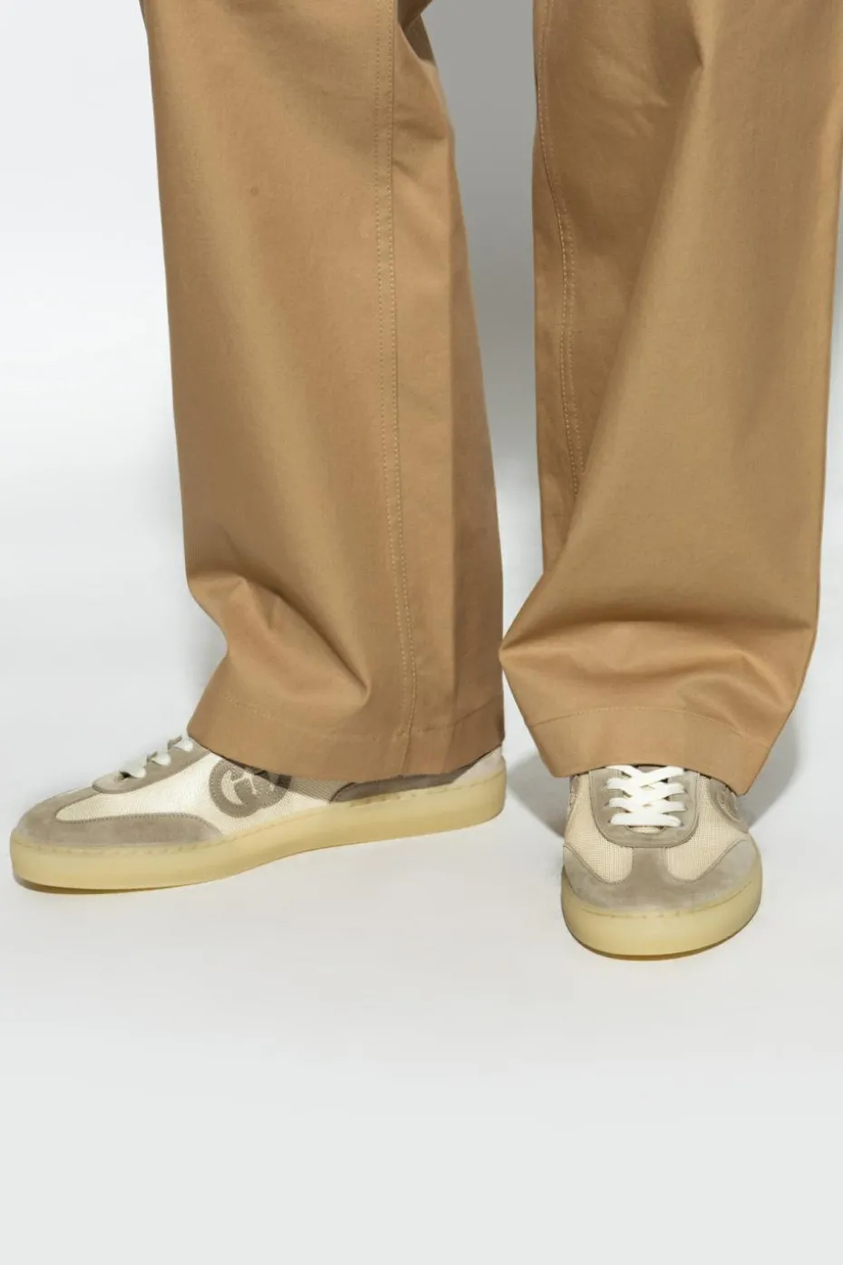 Gucci beżowy Buty sportowe z logo