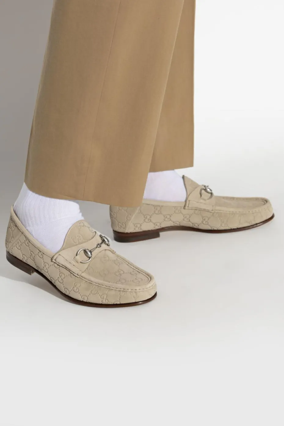 Gucci beżowy Buty typu `loafers`