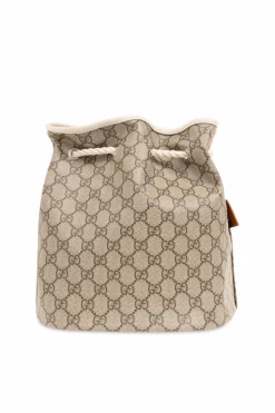 Gucci beżowy Dwustronna torba na ramię typu ‘bucket’