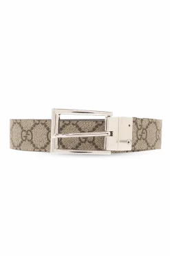 Gucci beżowy Dwustronny pasek