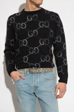 Gucci beżowy Dwustronny pasek