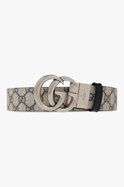 Gucci beżowy Dwustronny pasek