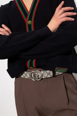 Gucci beżowy Dwustronny pasek