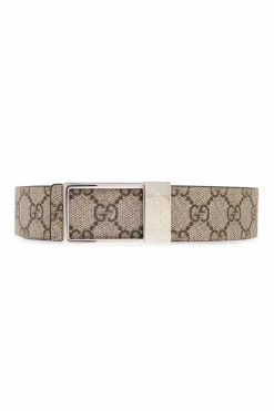 Gucci beżowy Dwustronny pasek