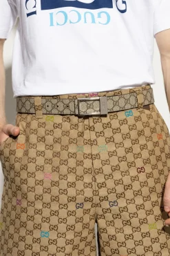 Gucci beżowy Dwustronny pasek