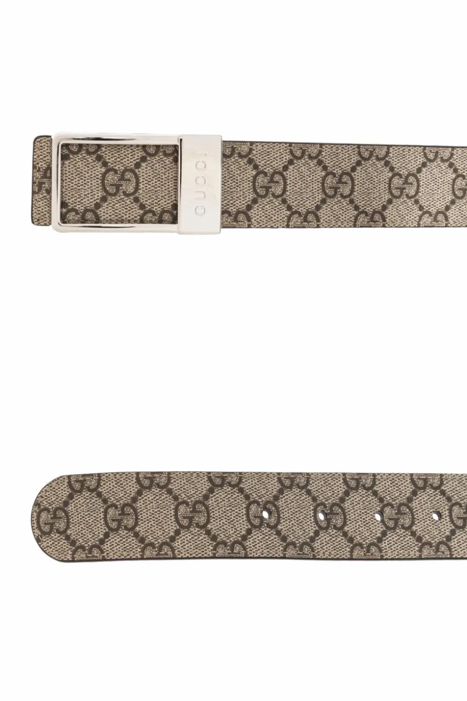 Gucci beżowy Dwustronny pasek