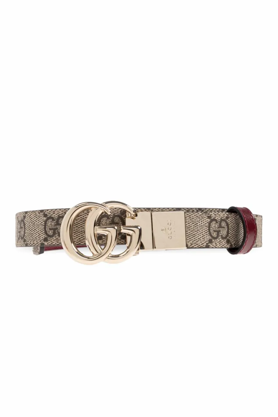 Gucci beżowy Dwustronny pasek