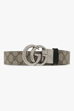 Gucci beżowy Dwustronny pasek