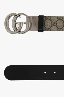 Gucci beżowy Dwustronny pasek
