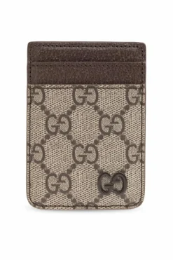 Gucci beżowy Etui na karty MagSafe