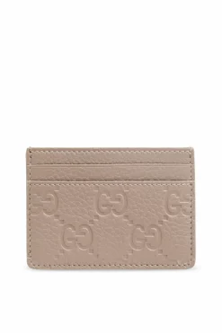 Gucci beżowy Etui na karty