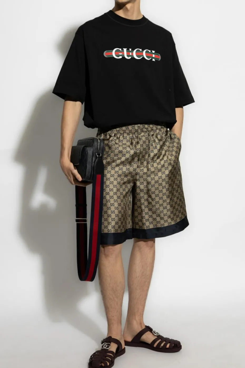 Gucci beżowy Jedwabne szorty