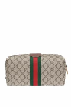 Gucci beżowy Kosmetyczka z logo ‘Ophidia’