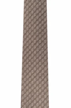 Gucci beżowy Krawat z monogramem
