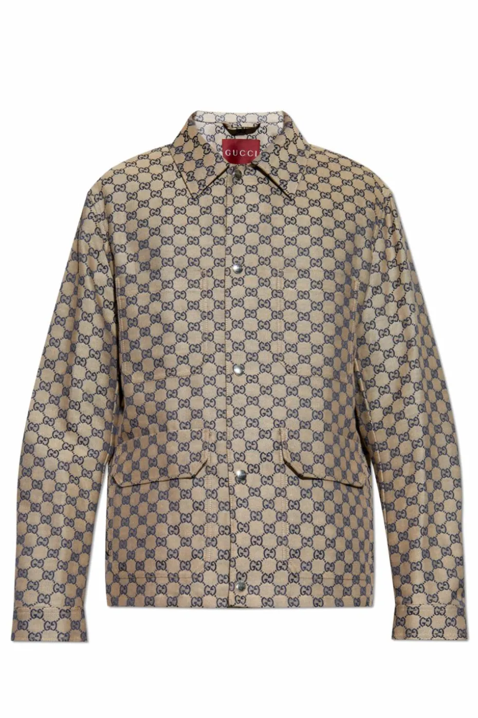 Gucci beżowy Kurtka z monogramem