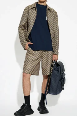 Gucci beżowy Kurtka z monogramem