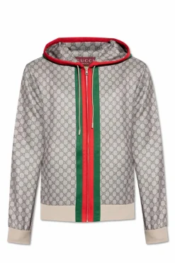 Gucci beżowy Kurtka z monogramem