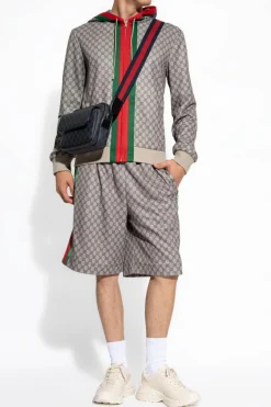 Gucci beżowy Kurtka z monogramem