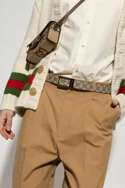 Gucci beżowy Pasek z logo