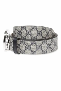 Gucci beżowy Pasek z materiału 'GG Supreme'