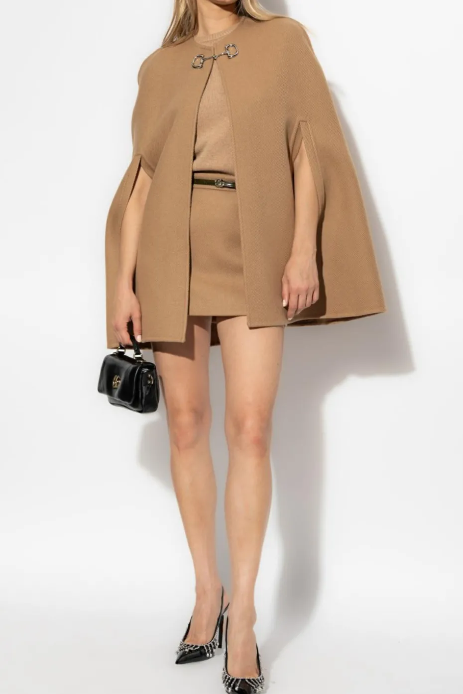 Gucci beżowy Płaszcz z wędzidłem