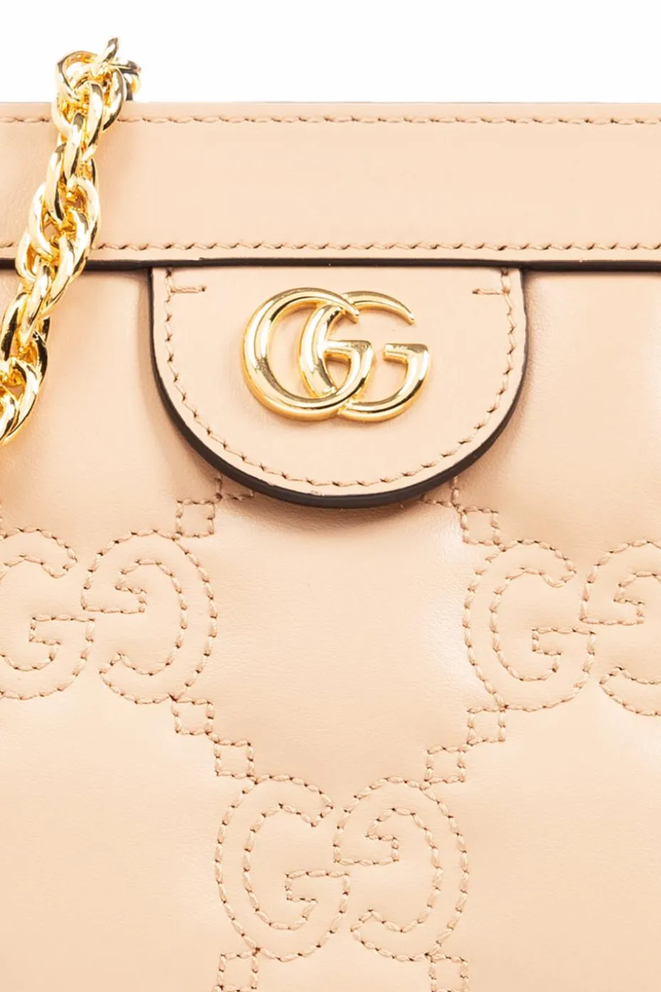 Gucci beżowy Pikowana torba na ramię