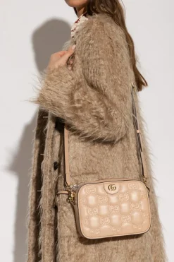 Gucci beżowy Pikowana torba na ramię