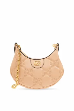 Gucci beżowy Pikowana torba na ramię
