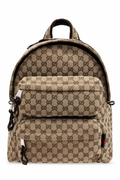 Gucci beżowy Plecak z logo