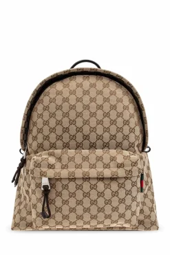 Gucci beżowy Plecak z monogramem