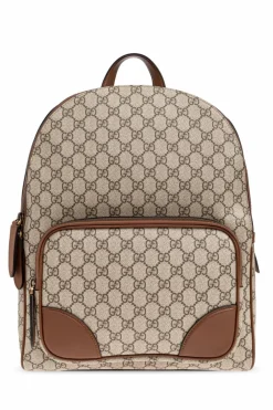 Gucci beżowy Plecak z monogramem