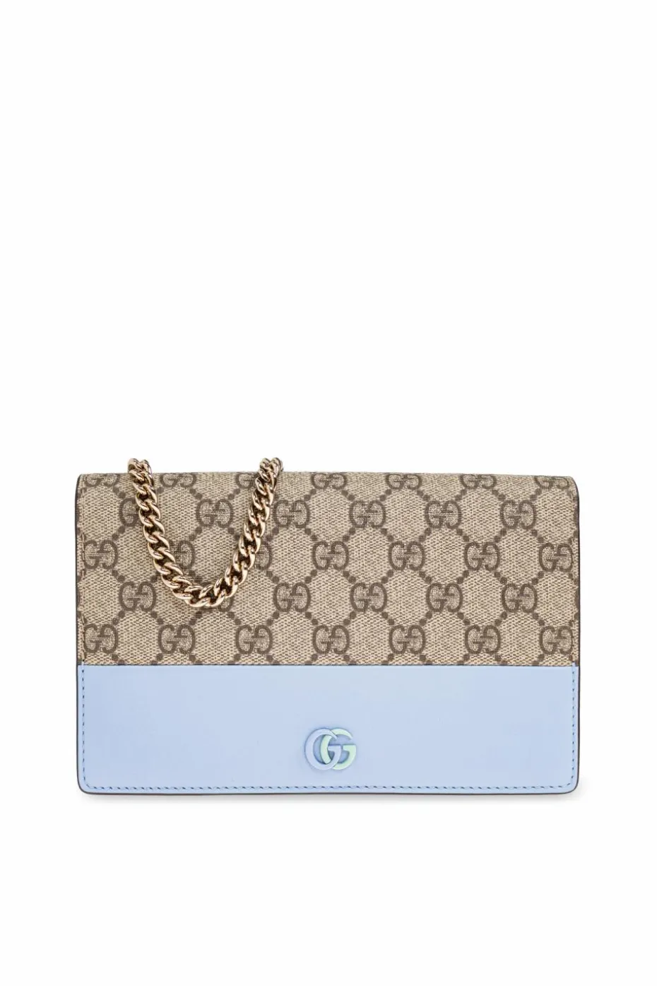 Gucci beżowy Portfel na łańcuchu `GG Marmont`