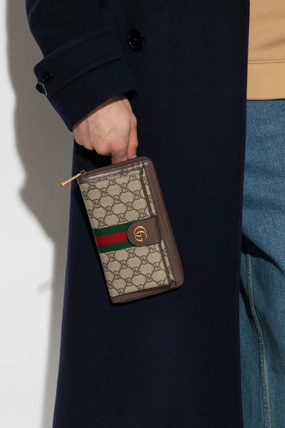 Gucci beżowy Portfel ‘Ophidia’