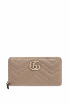 Gucci beżowy Portfel z logo