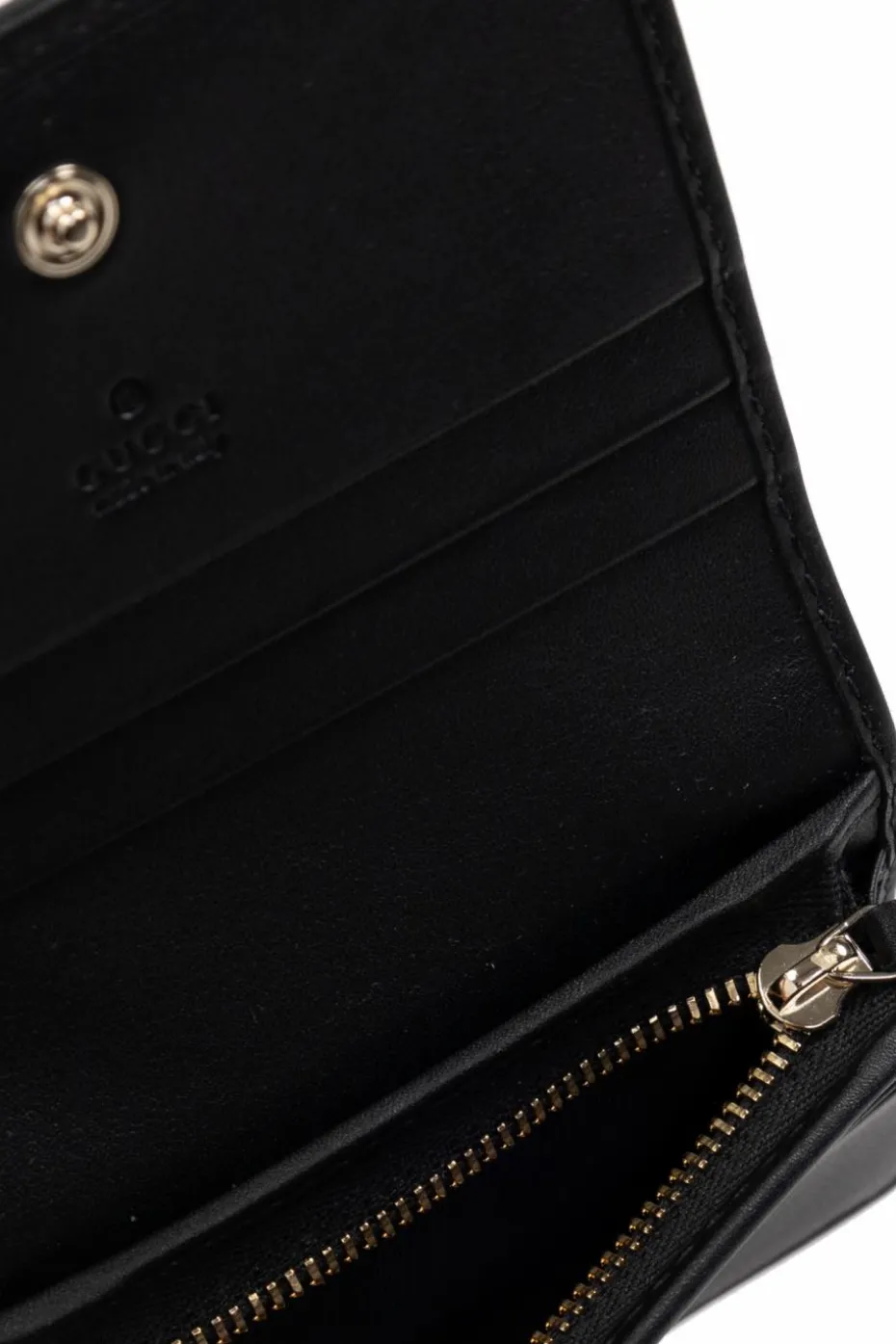 Gucci beżowy Portfel z monogramem