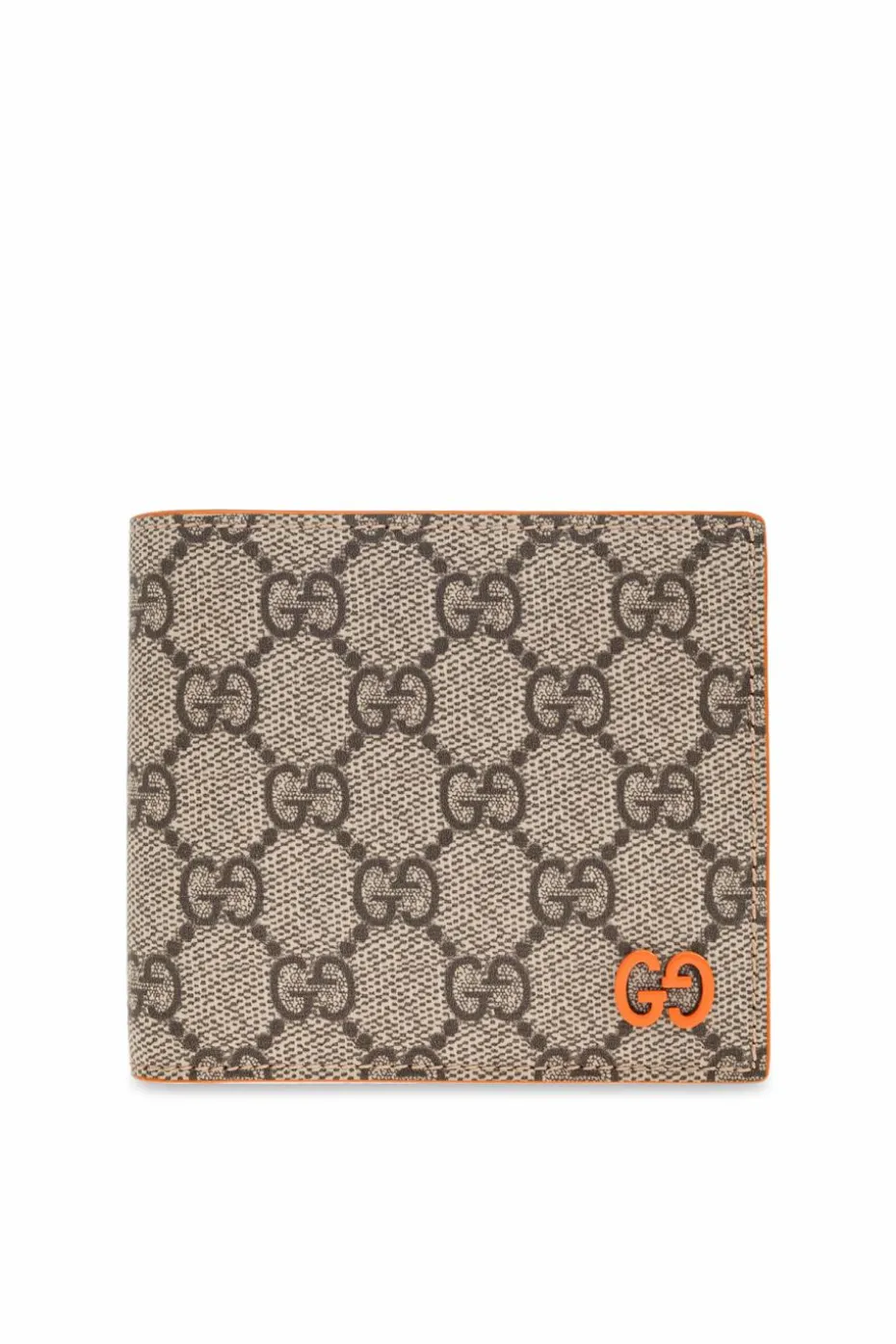 Gucci beżowy Portfel z płótna `GG Supreme`
