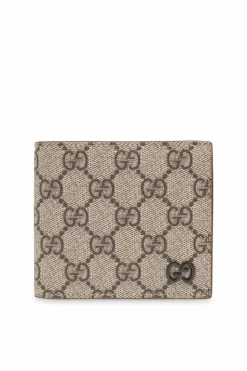 Gucci beżowy Portfel z płótna `GG Canvas`