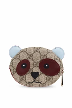 Gucci beżowy Saszetka z monogramem z kolekcji `GG Emblem`