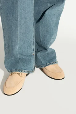Gucci beżowy Skórzane buty `Jordaan`