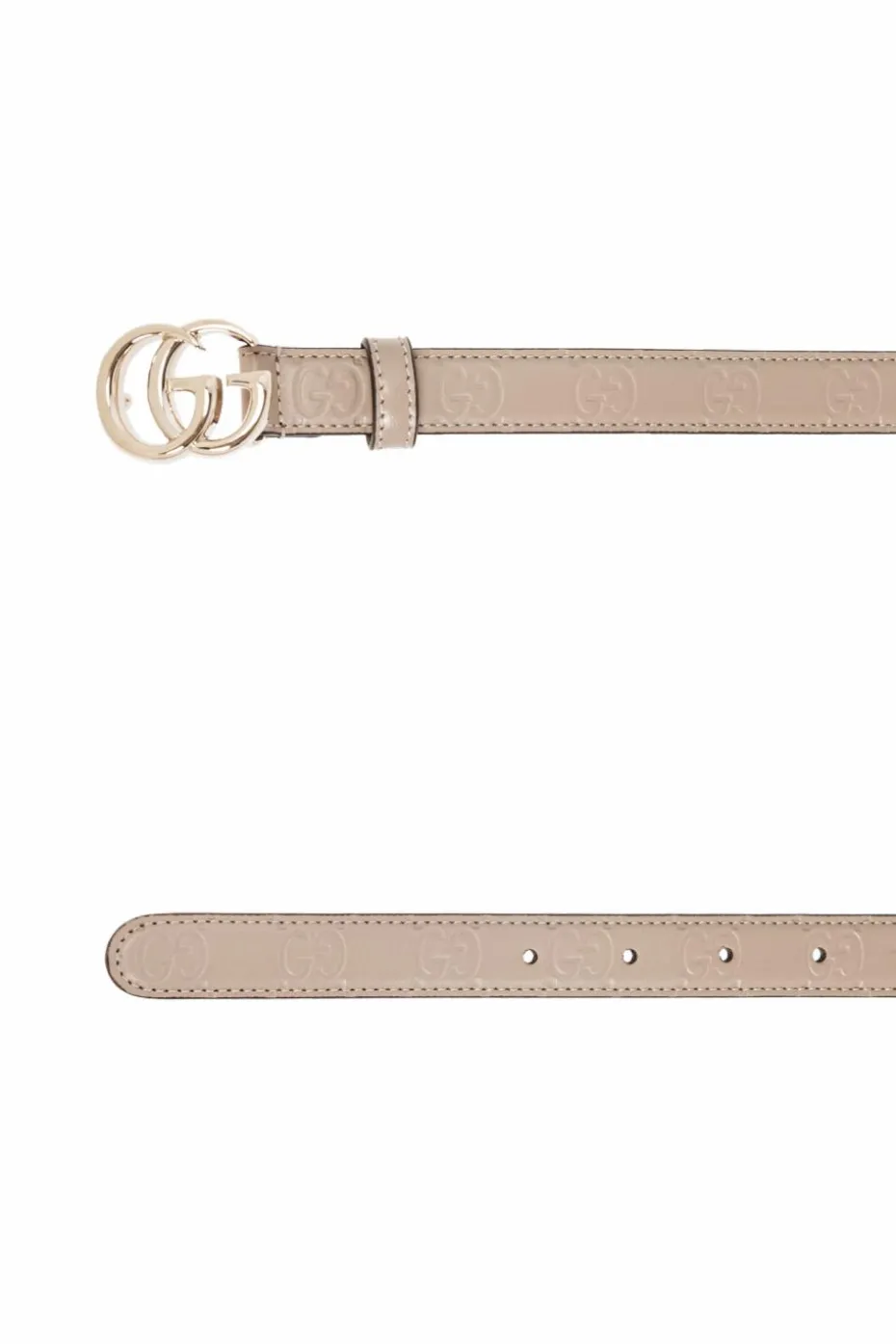 Gucci beżowy Skórzany pasek
