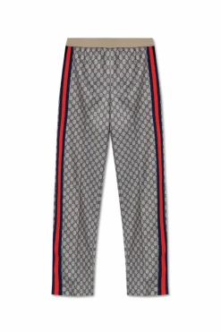 Gucci beżowy Spodnie z monogramem