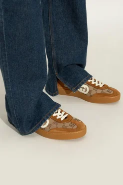 Gucci beżowy Sznurowane buty sportowe