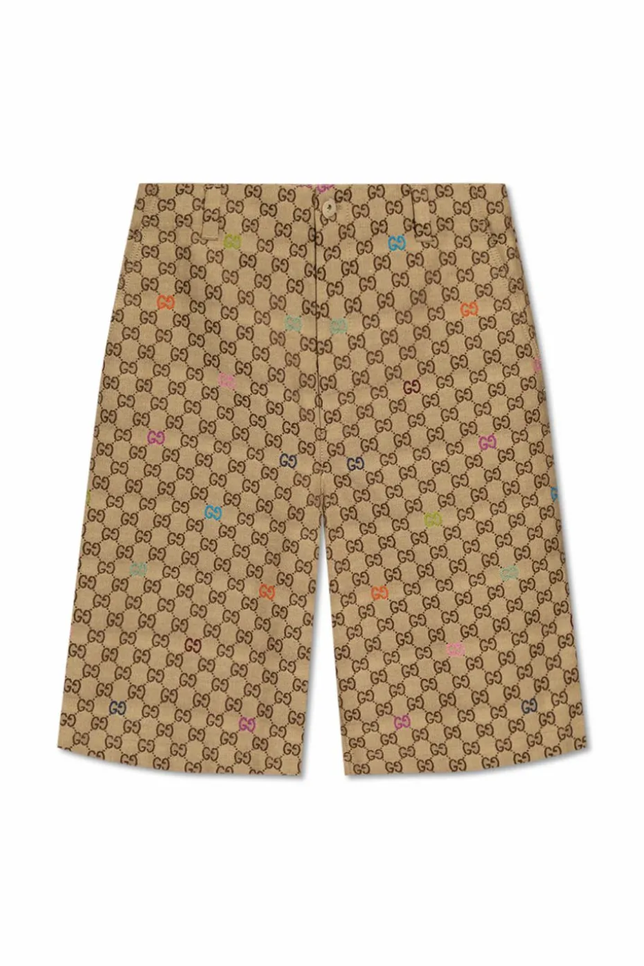 Gucci beżowy Szorty ze wzorem `GG`