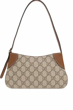 Gucci beżowy Torba do ręki `GG Emblem Super Mini`