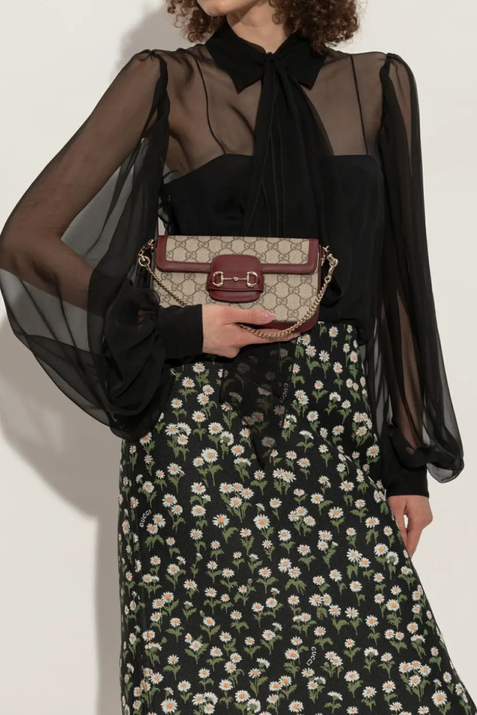 Gucci beżowy Torba do ręki ‘Horsebit 1955 Mini’