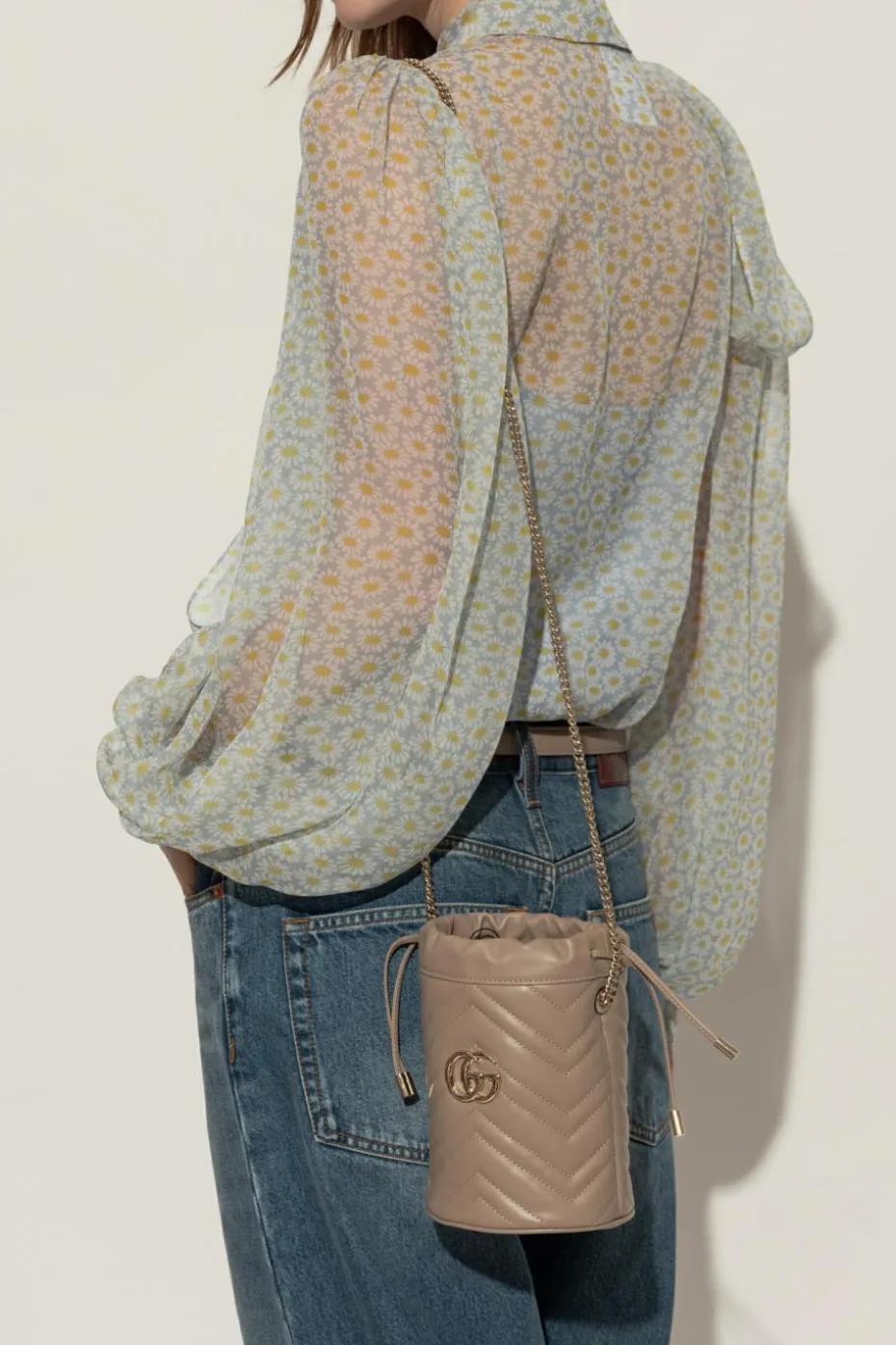 Gucci beżowy Torba ‘GG Marmont Mini’